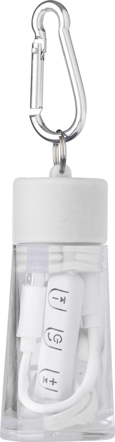 Bluetooth Earphones In Plastic Case White / STD / Last Buy - Technology