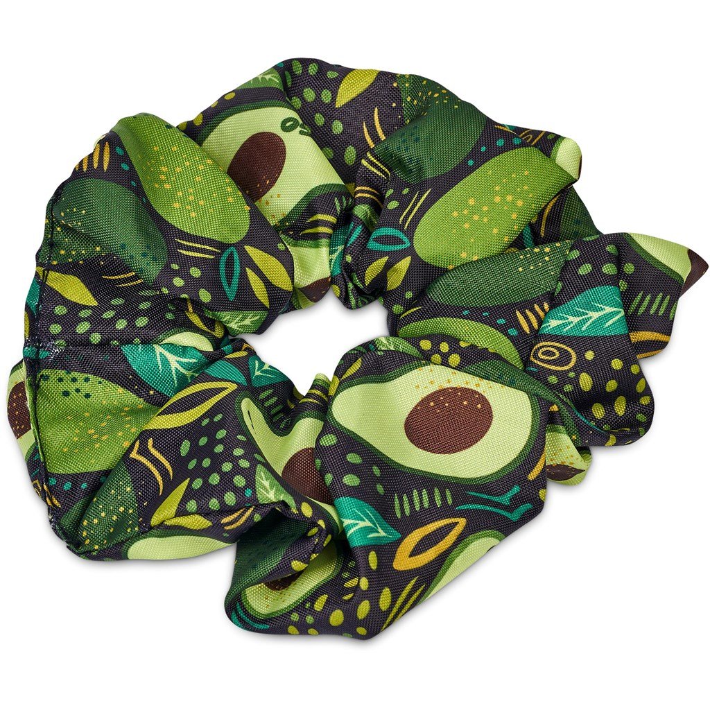 Custom Botanic Polyester Hair Scrunchie BLACK - Personal Care and Pamper Gifts,Custom Gifts