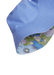 Sky blue and floral reversible bucket hat