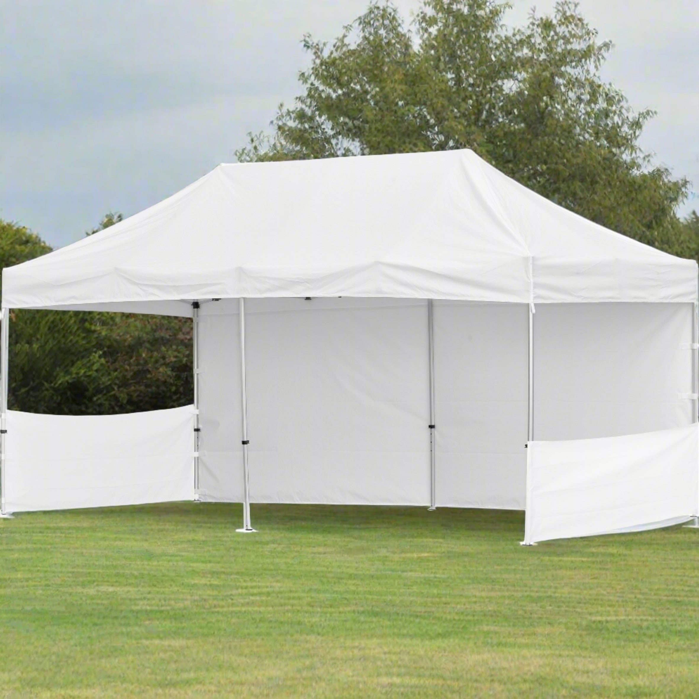 Custom Branded Gazebo 6m X 3m - 1 Long Full-Wall Skin - 2 Short Half-Wall Skins - Canopies & Gazebos