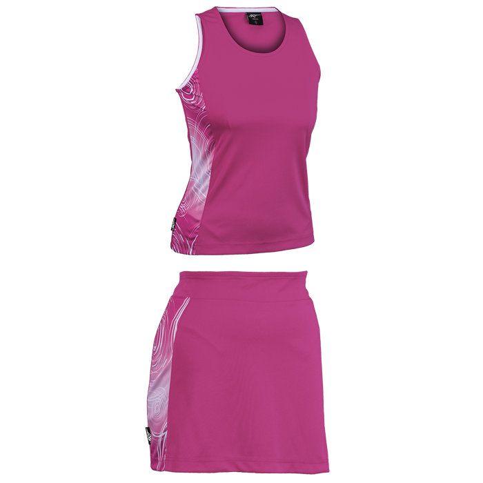 BRT Triflex Single Set Top and Skirt Pink/White / LAR / Last Buy - On Field Apparel