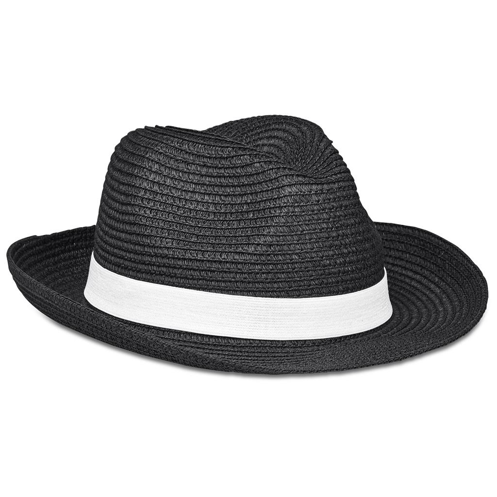 Bruno Fedora Hat BLACK - Hats
