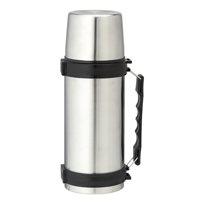 BW0064 - 1l Stainless Steel Travel Flask with Carry Handle 