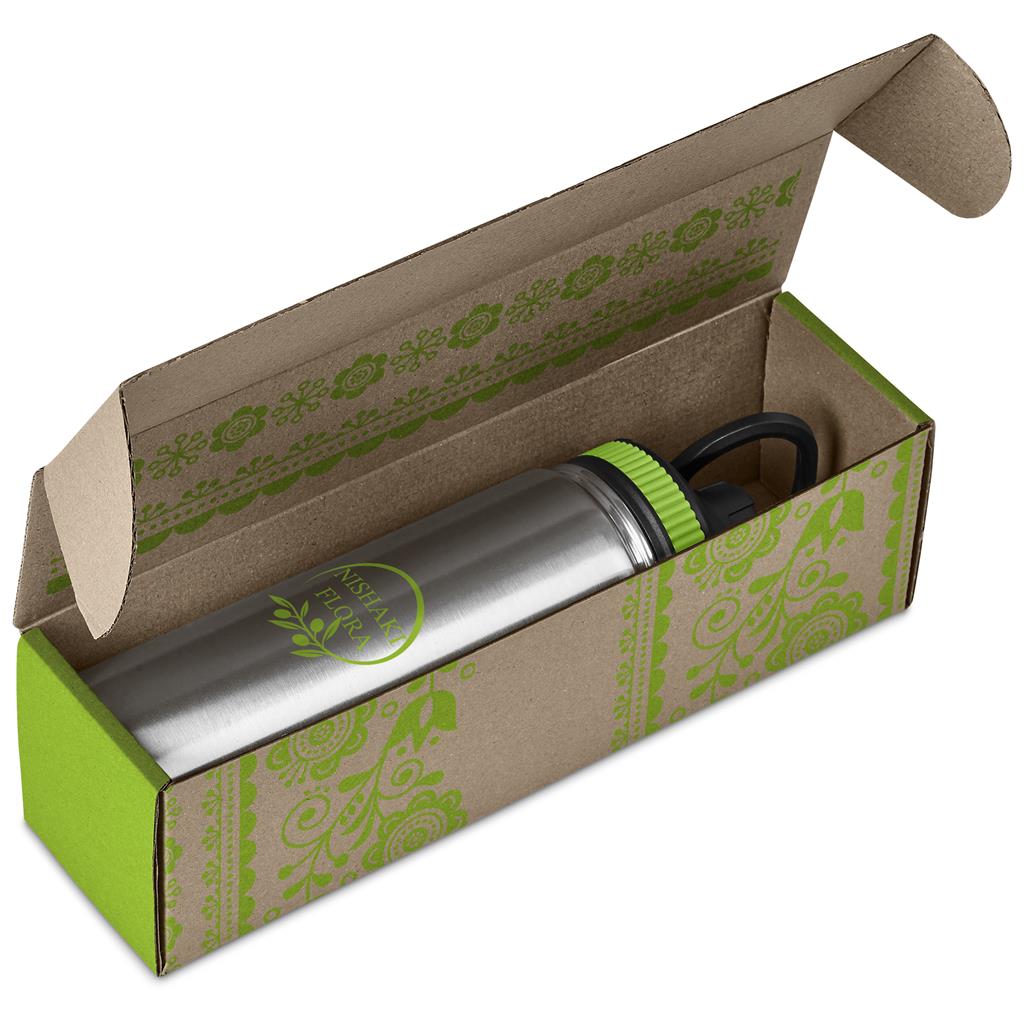 Cardozo Bottle in Bianca Custom Gift Box LIME - Bottles Flasks And Tall Tumblers In Boxes,Custom Packaging