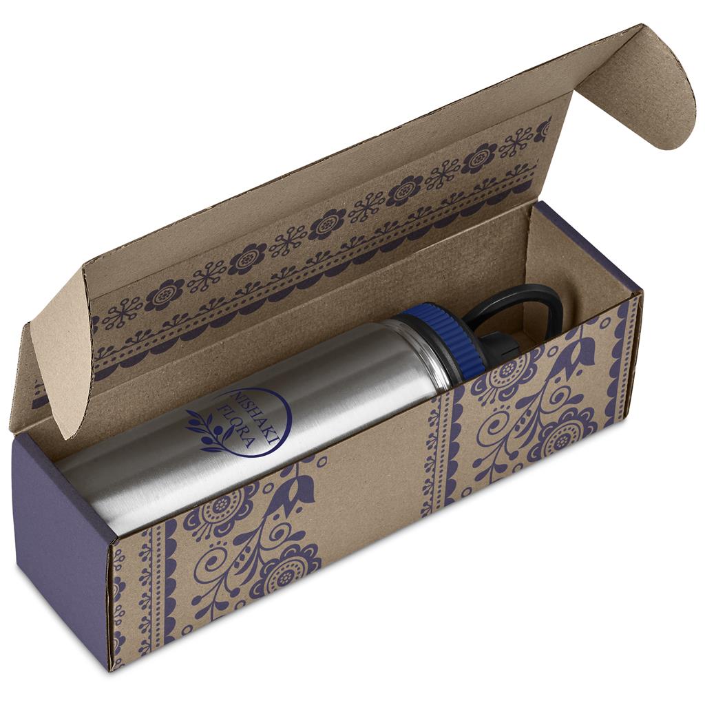 Cardozo Bottle in Bianca Custom Gift Box NAVY - Bottles Flasks And Tall Tumblers In Boxes,Custom Packaging