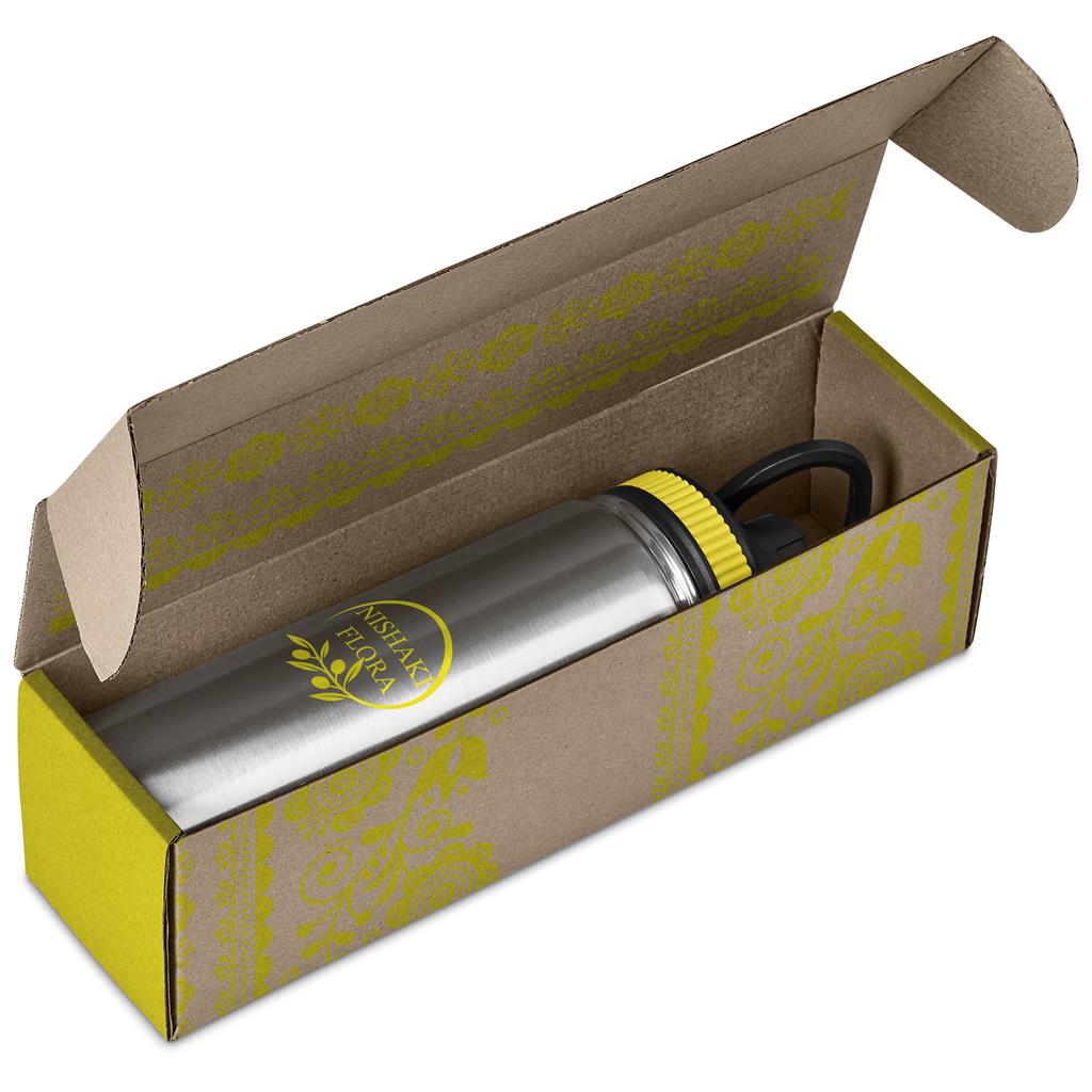 Cardozo Bottle in Bianca Custom Gift Box YELLOW - Bottles Flasks And Tall Tumblers In Boxes,Custom Packaging