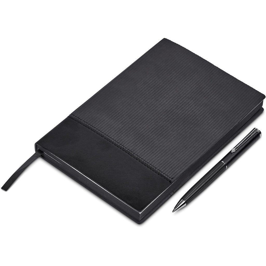 Carralis Notebook & Pen Set BLACK - Sets,Alex Varga Premium Gift Sets,Notebook Sets