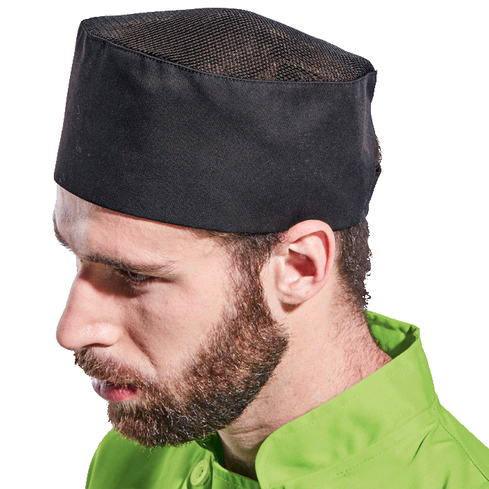 Chef Beanie With Mesh - Head Wear Range