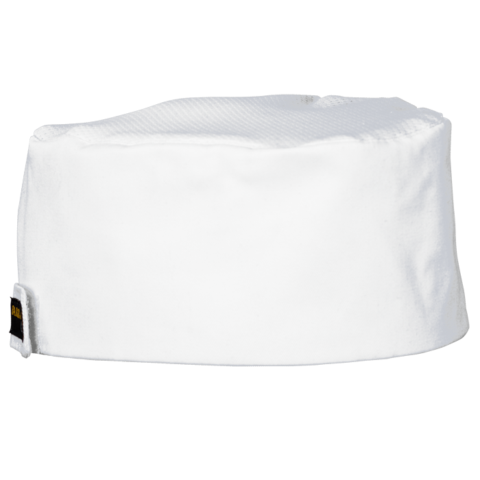 Chef Beanie With Mesh White / STD / Last Buy - Head Wear Range