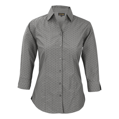 Claremont Blouse Ladies Silver/Charcoal / XL / Regular - Shirts-Corporate