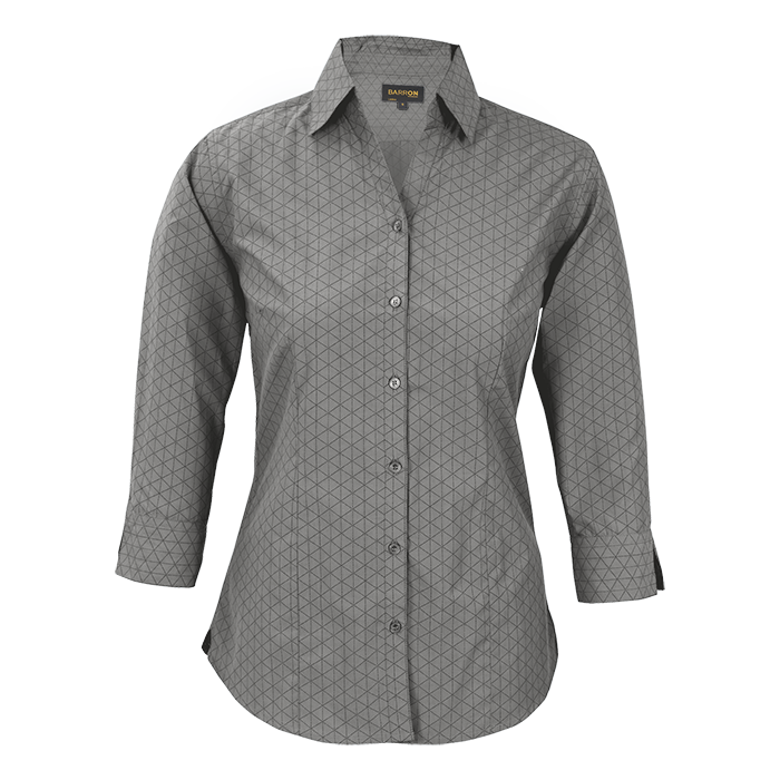 Claremont Blouse Ladies Silver/Charcoal / XL / Regular - Shirts-Corporate
