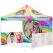 Coated Steel Sublimated Gazebo 3 x 3m - 2 Half-Wall Skins - 1 Full-Wall Skin - Gazebos