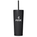 Concorde Stainless Steel & Plastic Double-Wall Tumbler Straw - 720ml BLACK - Travel Mugs and Tumblers,Ideas for Summer,Drinkware