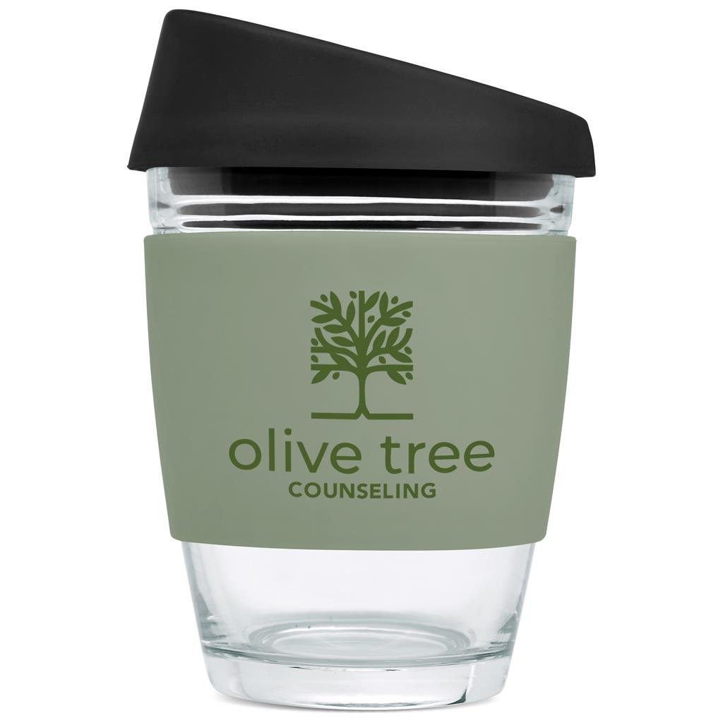 Contempro Glass Kup - 340ml SAGE - Travel Mugs and Tumblers,Drinkware