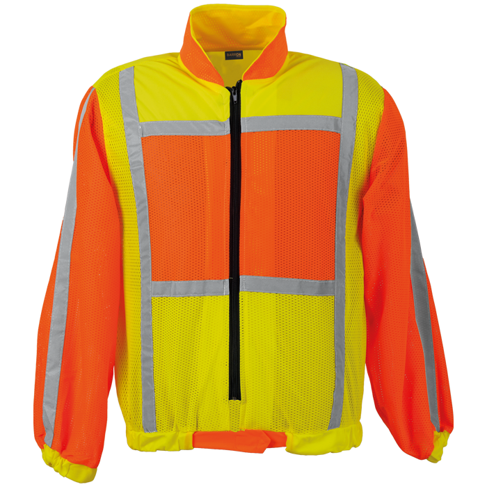 Contract Long Sleeve Reflective Vest Safety Yellow/Orange / SML / Regular - High Visibility