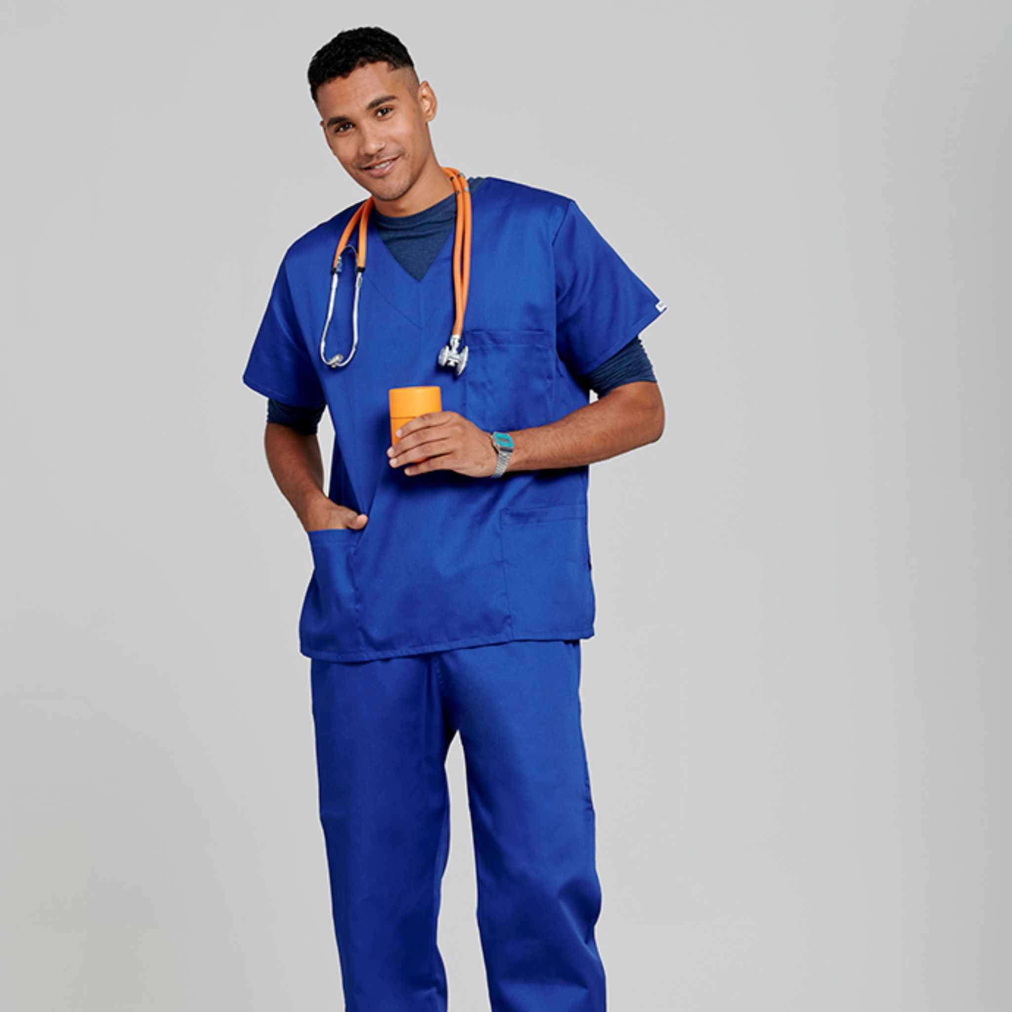 Core Professional Scrub Set-Scrubs-Royal Blue