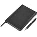 Corinthia Soft Cover Notebook & Pen Set Black / BL - Notebooks Notepads