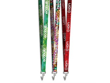 Satin Lanyard With Crocodile Clip (Double-sided)