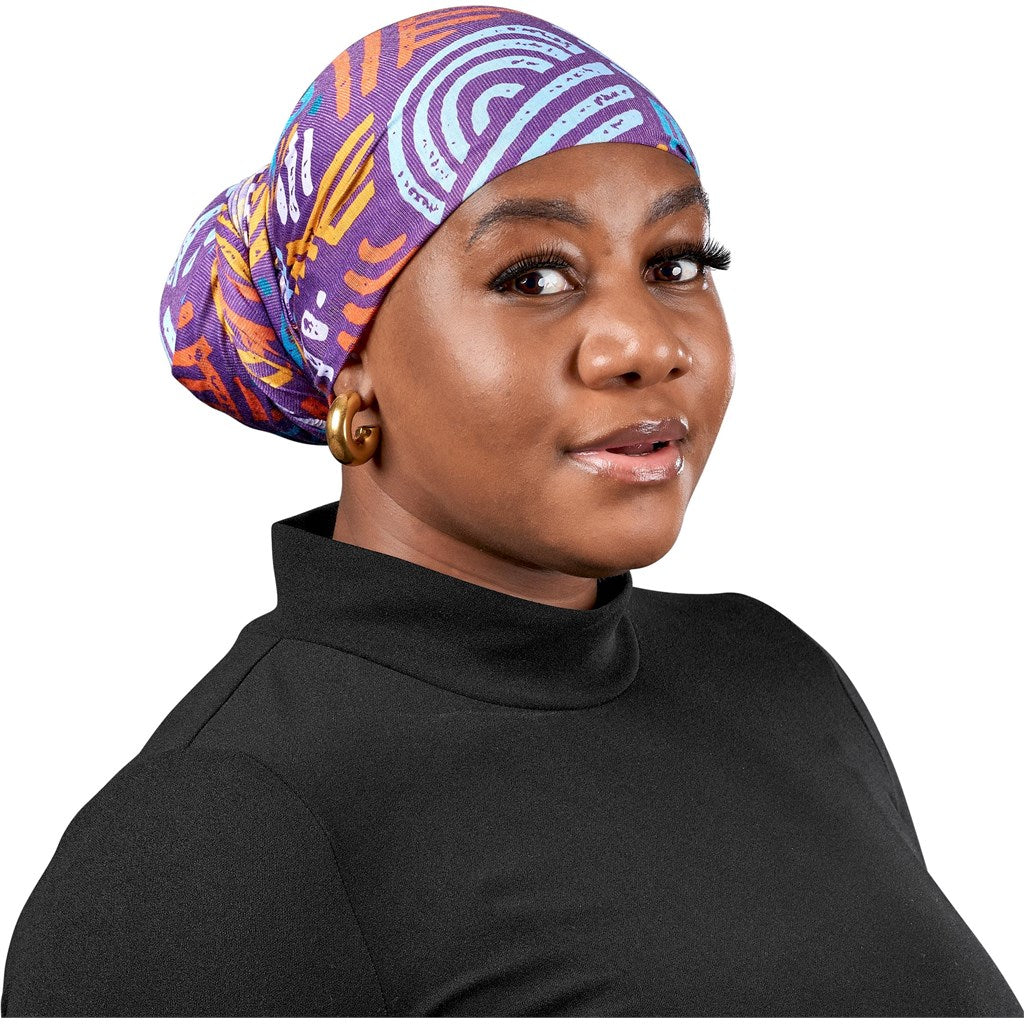 Custom Crown Polyester Head Wrap BLACK - Personal Care and Pamper Gifts,Custom Gifts