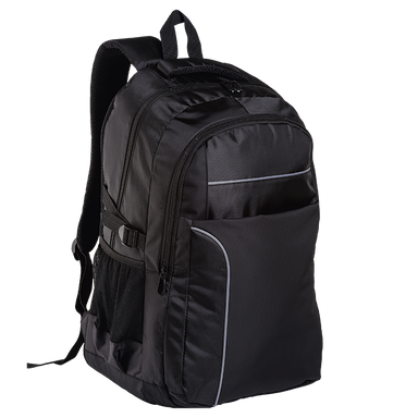 Curved Piping Backpack Black / STD / Regular - Backpacks