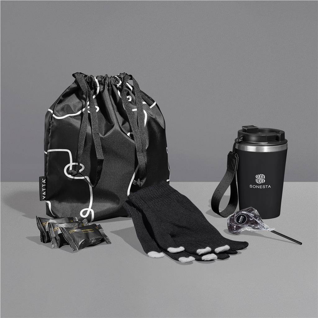 Cute & Cosy Hamper BLACK - Desk Drop Hampers,Unisex Hampers