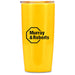 Daytona Plastic 2-in-1 Double-Wall Tumbler & Straw - 600ml Yellow / Y