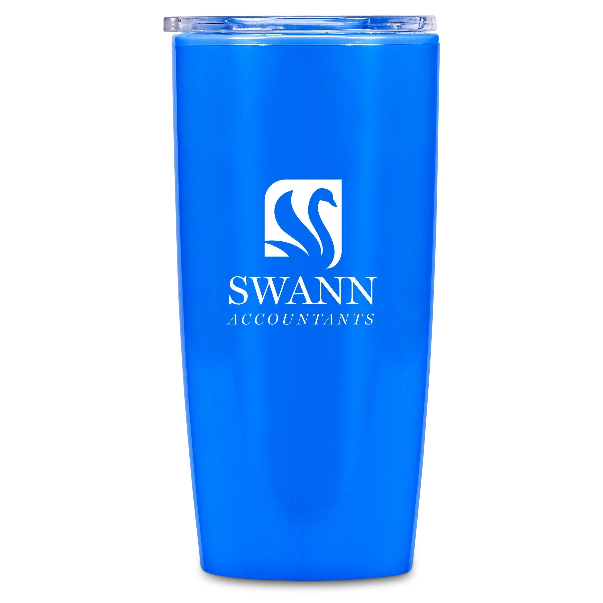 Daytona Plastic 2-in-1 Double-Wall Tumbler & Straw - 600ml Ocean Blue / OB