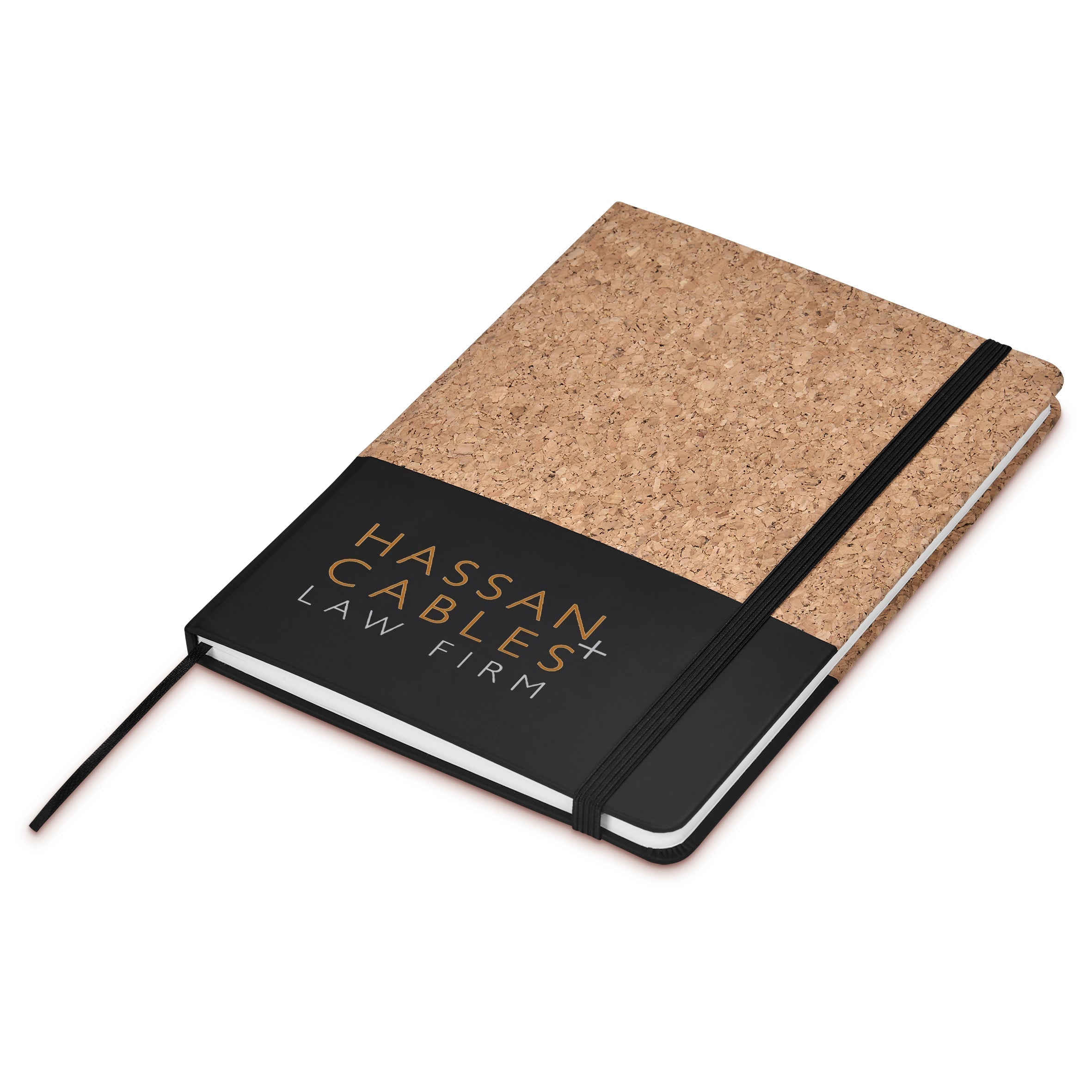 Denki Cork A5 Hard Cover Notebook Black / BL