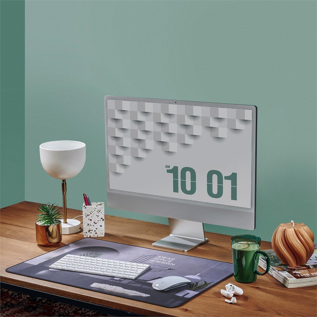 Destiny Sublimation Desk Or Bar Mat SOLID WHITE - Accessories,Mouse Pads and Mats,Ideas for Summer,Home Living