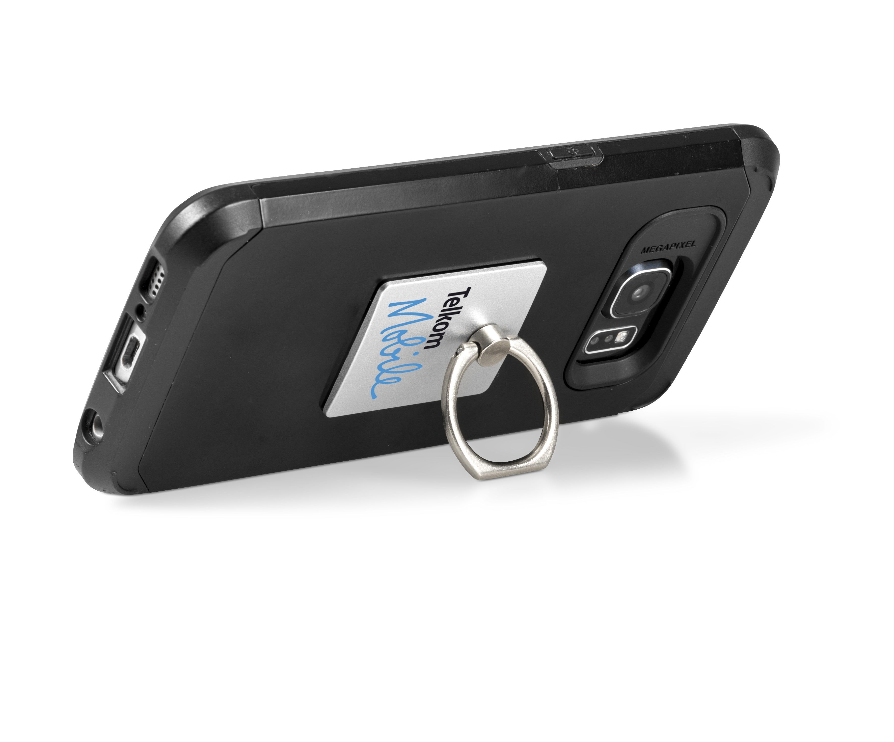 Digit Ring Grip & Stand-Silver-S