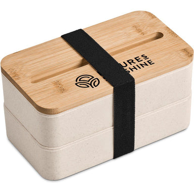 Dura Wheat Straw & Bamboo Lunch Box Set NATURAL - Foodware,Eco-Friendly,Wheat Products,Ideas for Work