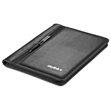 Eastbrook A4 Zip-Around Folder-Black-BL