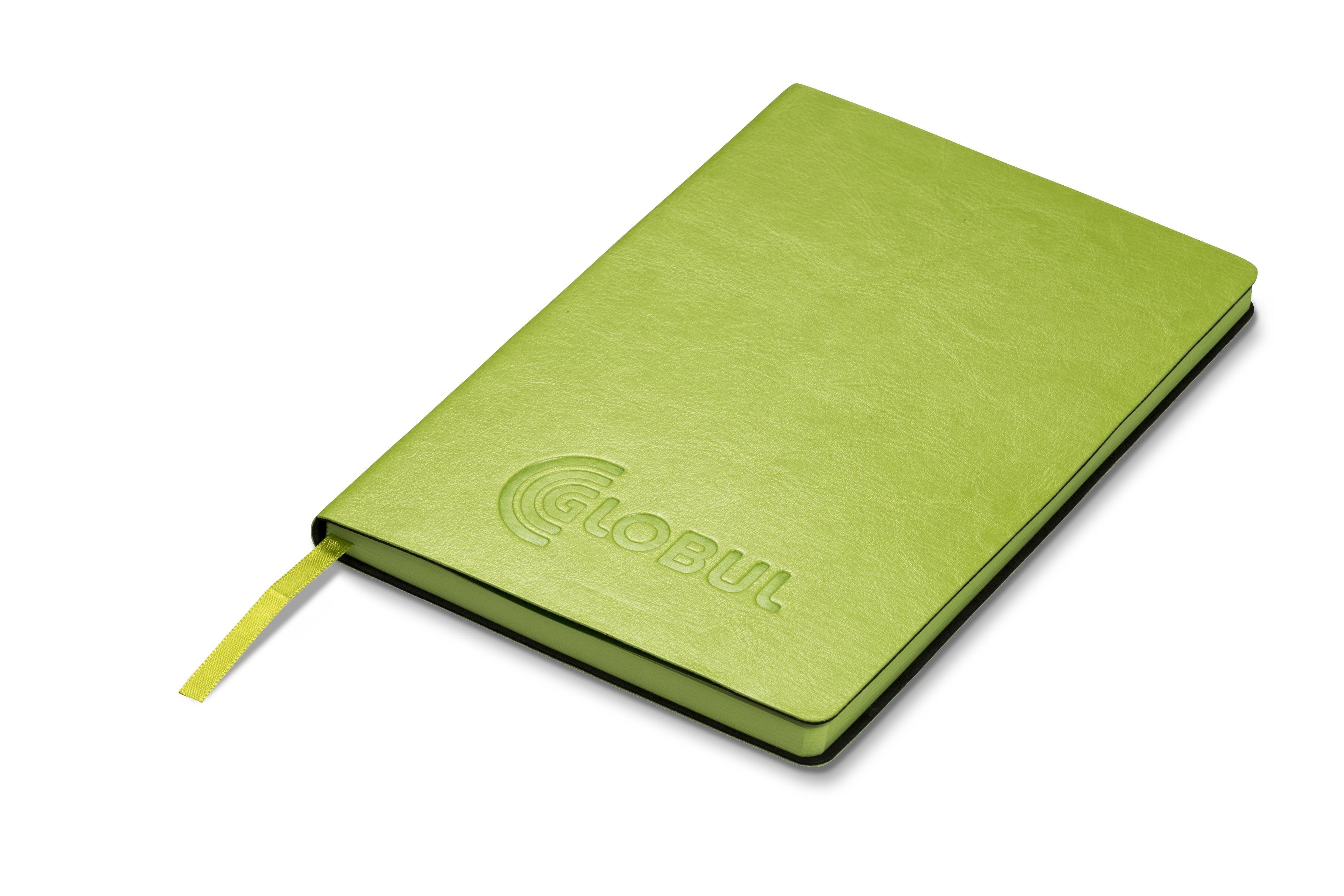 Elegant A5 Soft Cover Notebook with Customizable PU Lime / L - Notebooks & Notepads