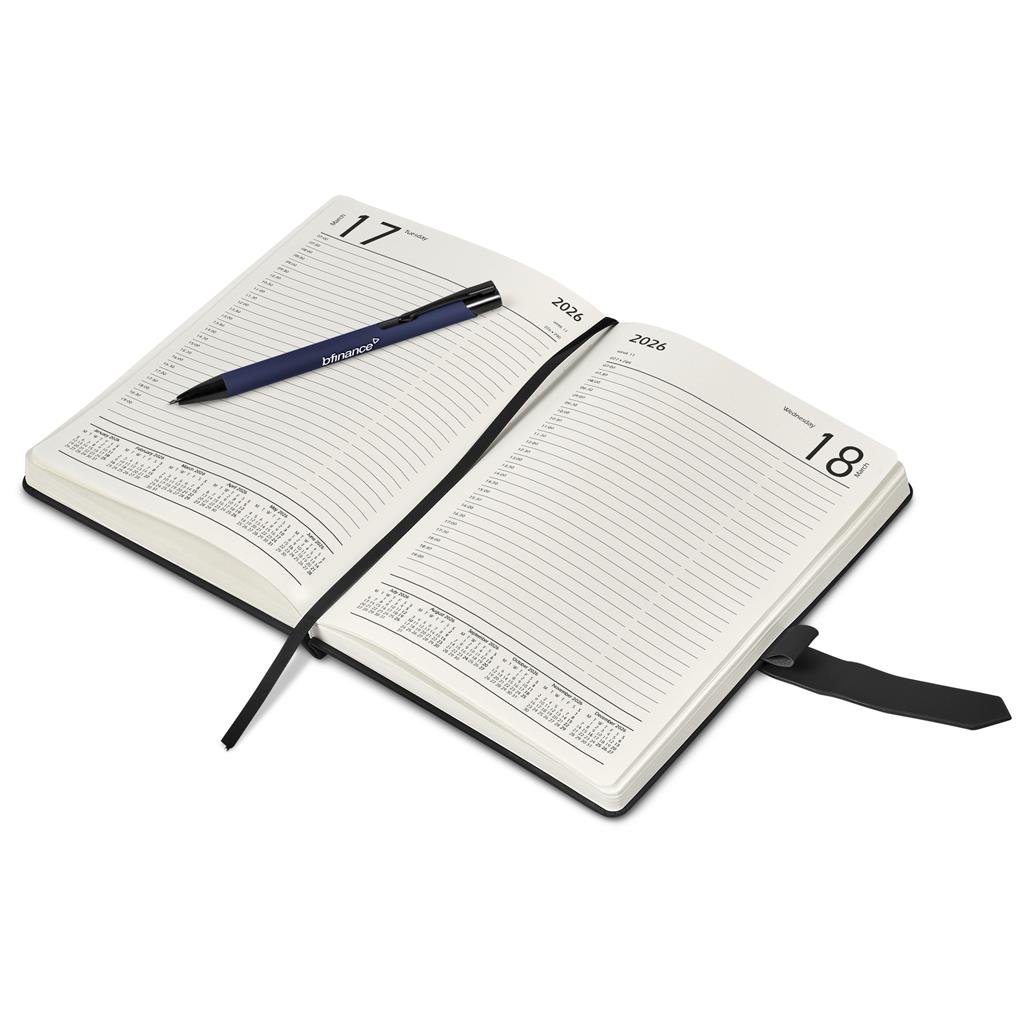 Enterprise A5 2026 Diary & Zeta Pen Set