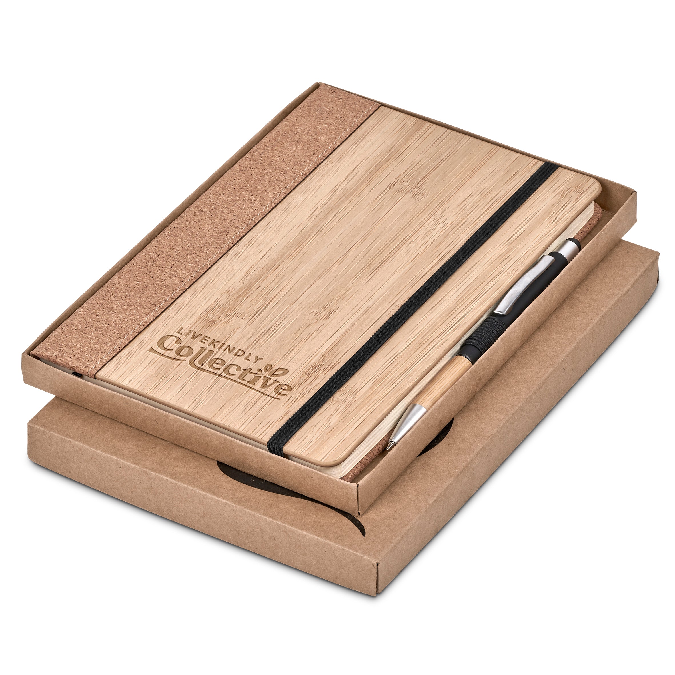 Eri Bamboo & Cork Notebook Pen Set Natural / NT