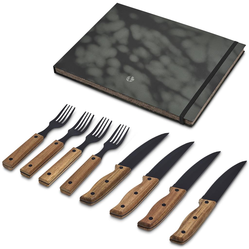 Ermelo Steak Knife and Fork Set BLACK - Kitchen,Home Living,Braai Ideas,Home Living,Heritage Day