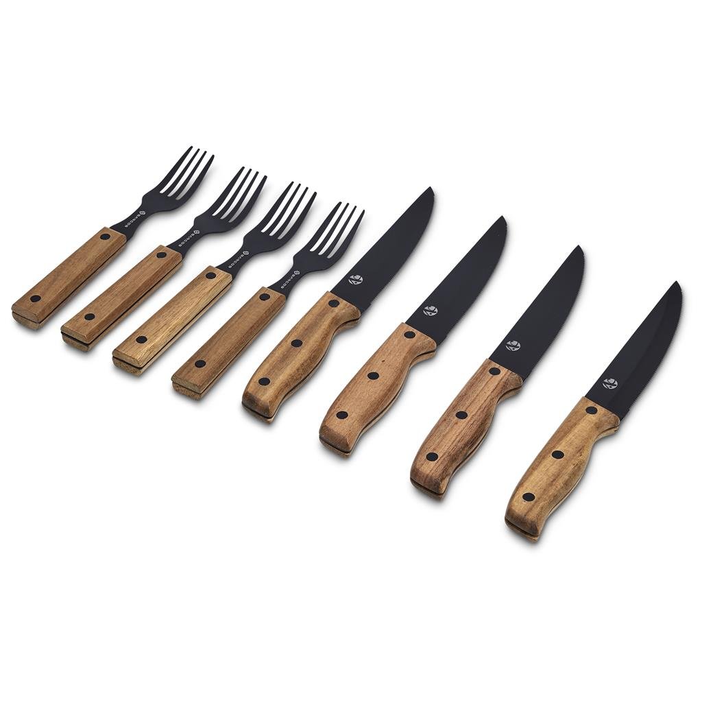 Ermelo Steak Knife and Fork Set BLACK - Kitchen,Home Living,Braai Ideas,Home Living,Heritage Day