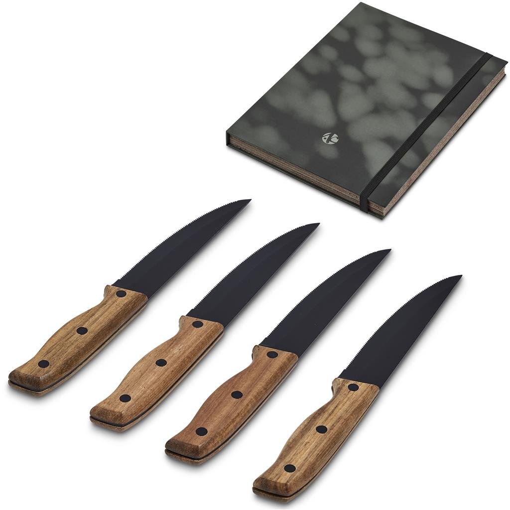 Ermelo Steak Knife Set BLACK - Kitchen,Home and Living,Braai Ideas,Home Living