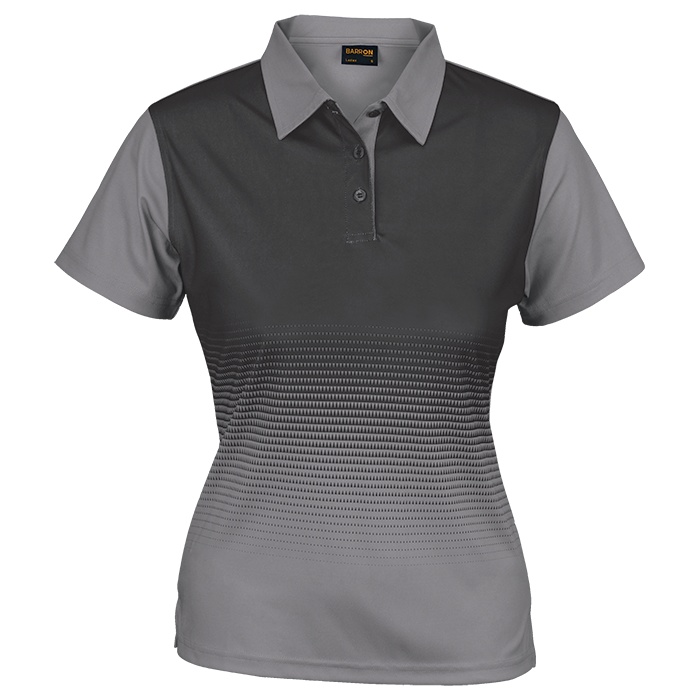 Fever Golfer Ladies Silver/Charcoal / XS / Last Buy - Golf Shirts