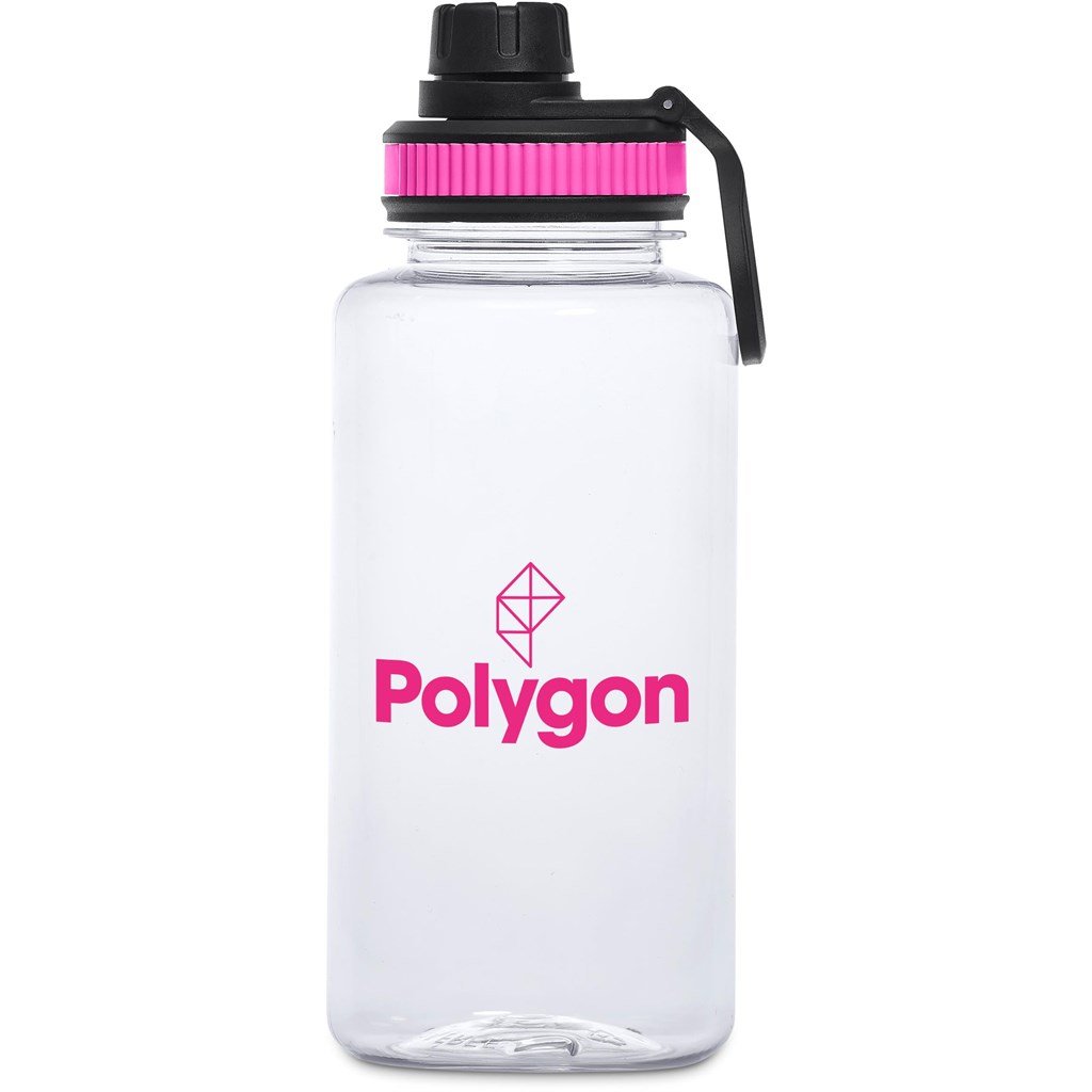 Franco Recycled PET Water Bottle – 1Litre PINK - Bottles,Recycled Products,Recycled Drinkware,Drinkware
