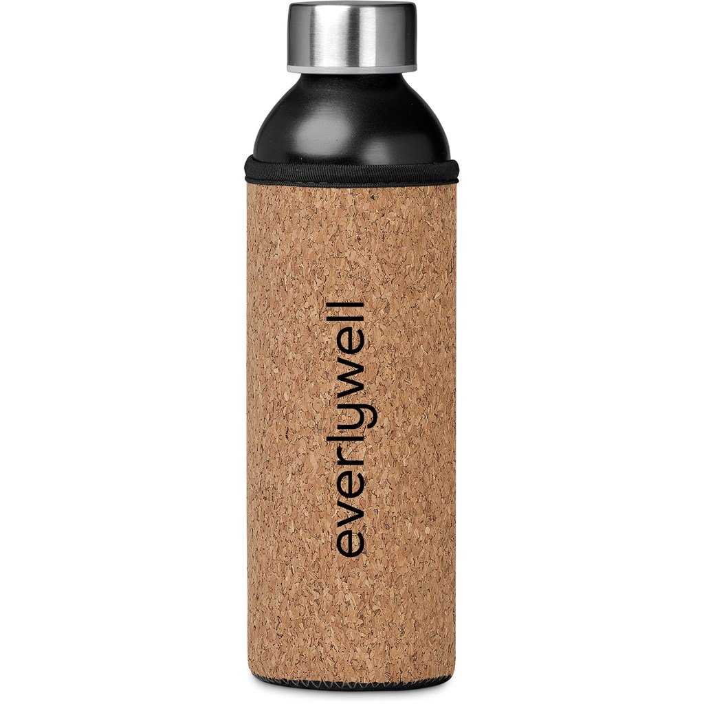 Frislia Recycled Aluminium Water Bottle - 650ml BLACK - Bottles,Sets,Recycled Drinkware