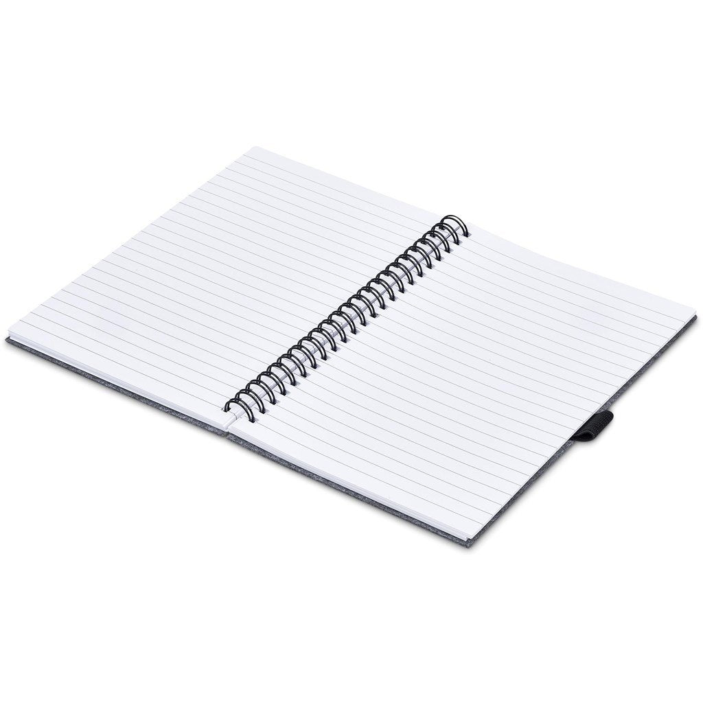 Fuji Recycled PET Felt A5 Spiral Notebook GREY - Notebooks,Eco-Friendly Notebooks,Recycled Products,Notebooks,Ideas