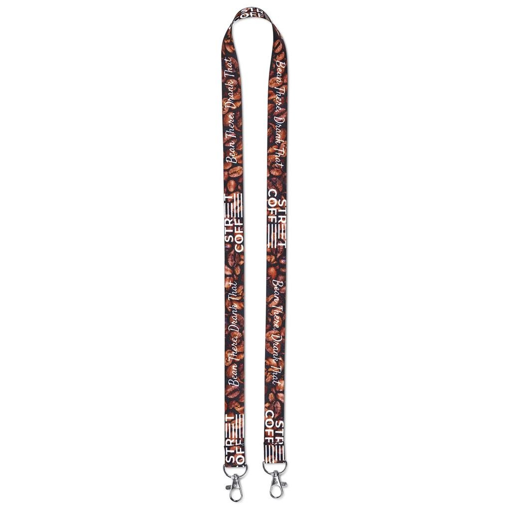 Garros Double-Sided Sublimation Satin Lanyard - Lanyards,Lanyards,Custom Lanyards Wrist Straps and Keyholders,Custom Keyholders