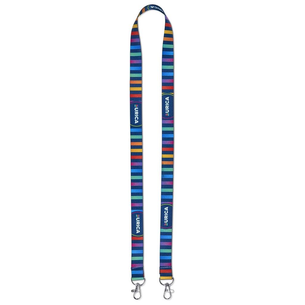 Garros Double-Sided Sublimation Satin Lanyard - Lanyards,Lanyards,Custom Lanyards Wrist Straps and Keyholders,Custom Keyholders
