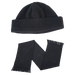 Glacier Scarf and Beanie Set Black / STD / Regular - Winter 