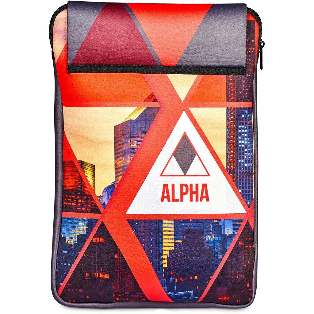 Custom Grotto 13 inch Neoprene Laptop Sleeve With Build-In Mouse Pad BLACK - Tech Sleeves,Custom Sleeves