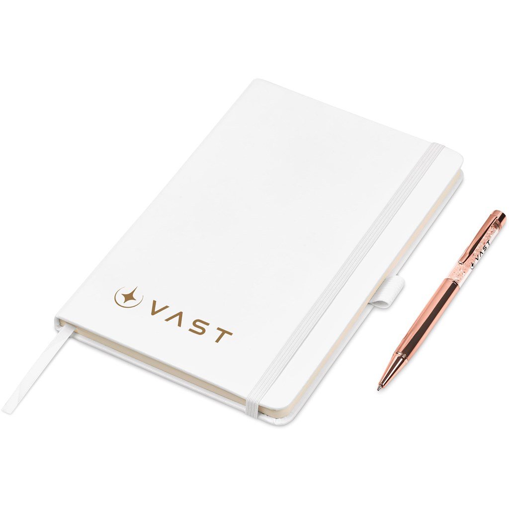 Hailford Notebook & Pen Set SOLID WHITE - Sets