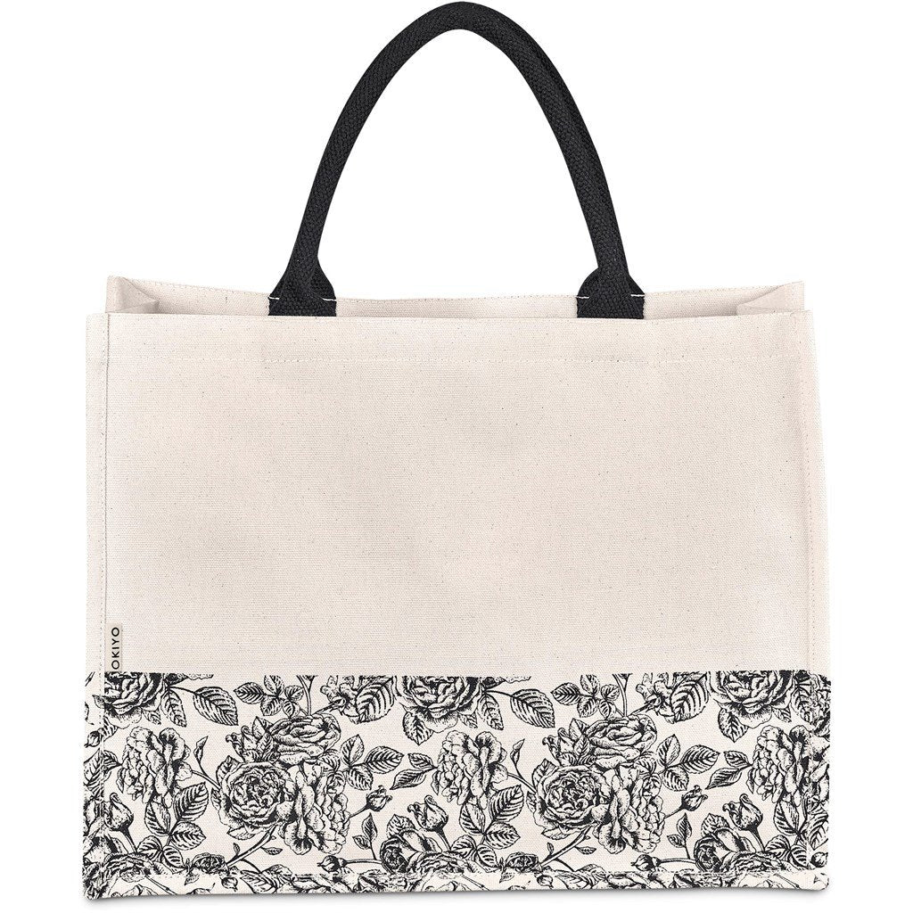 Hana Printed Cotton Tote BLACK - Eco-Friendly Bags,Shoppers and Totes,Cotton Products,Bags,Bags