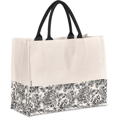 Hana Printed Cotton Tote BLACK - Eco-Friendly Bags,Shoppers and Totes,Cotton Products,Bags,Bags