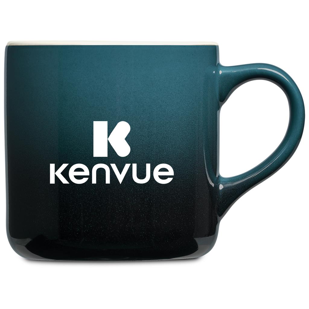 Hazyview Ceramic Coffee Mug - 330ml DARK GREEN - Mugs,Drinkware